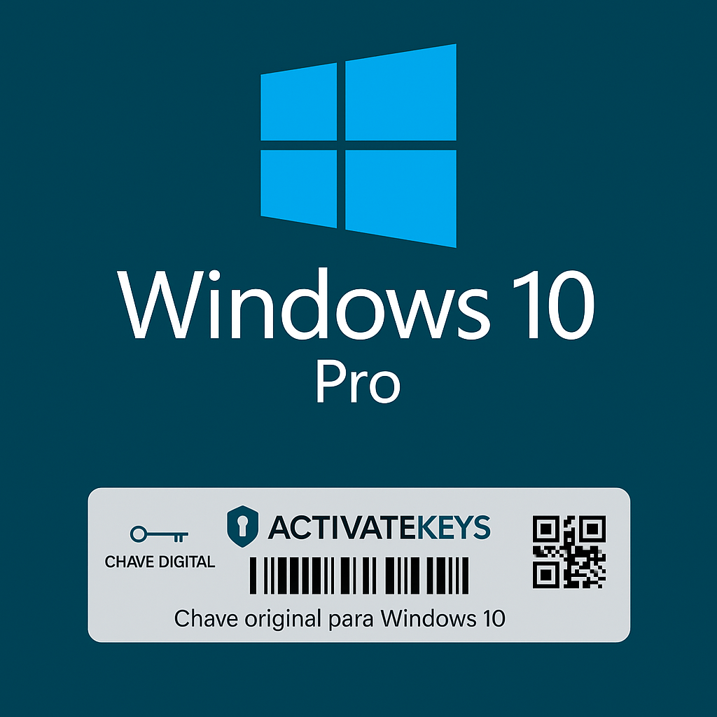 Licença Microsoft Windows 10 Pro 32/64 bits ESD – Vitalício