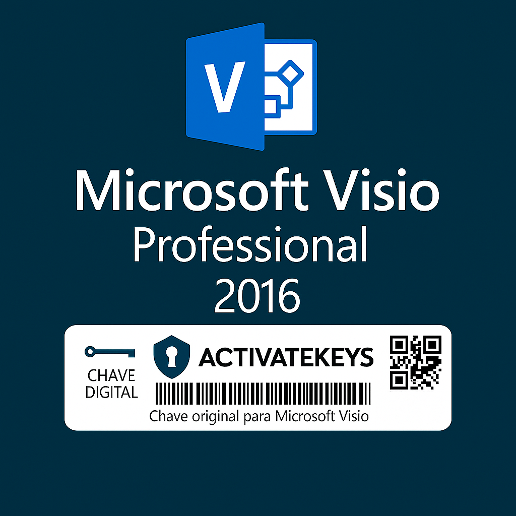 Licença Microsoft Visio 2016 Professional - Vitalício